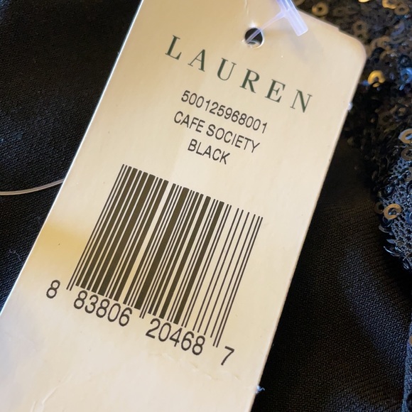 Lauren Ralph Lauren Cafe Society Black Evening Dress - Picture 8 of 9